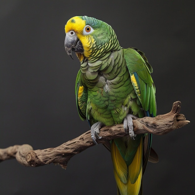 a parrot with a colorful tail and the word parrot on it