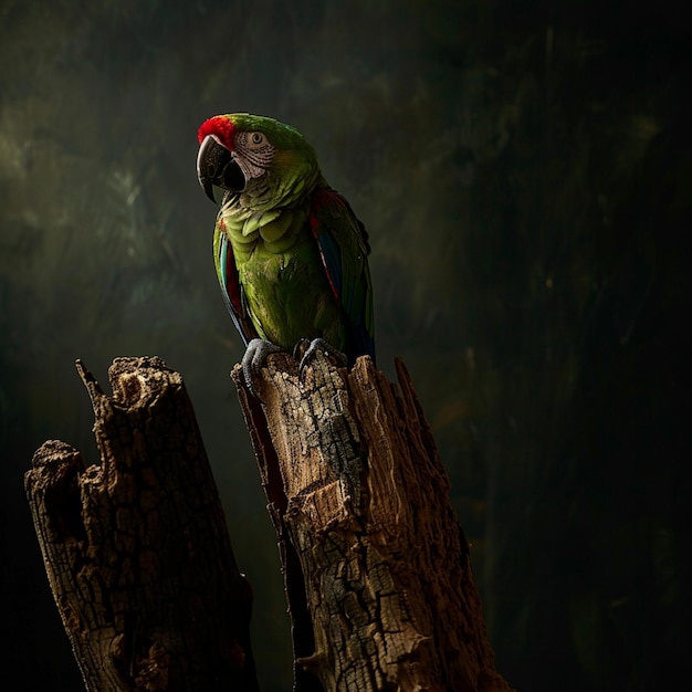 a parrot with a colorful tail and the word parrot on it