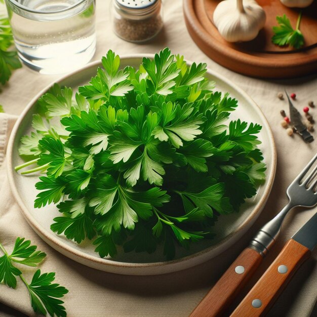 parsley on white