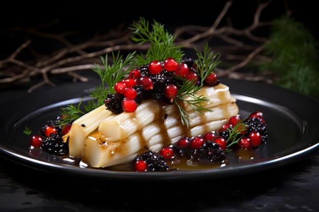 Parsnip Confit With Pickled Currants christmas