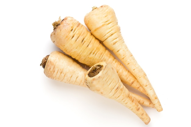 Parsnip isolated on the white