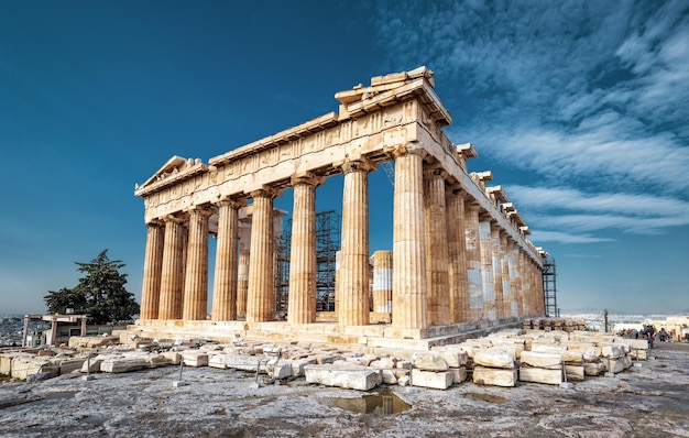 Parthenon on the Acropolis of Athens Greece