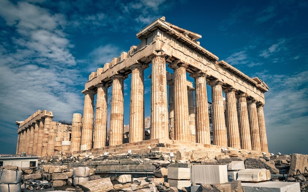 Parthenon on the Acropolis of Athens Greece