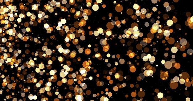 Particles gold bokeh glitter awards dust abstract background