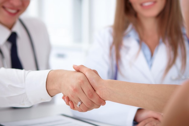 Partnership, trust and medical ethics concept in health care