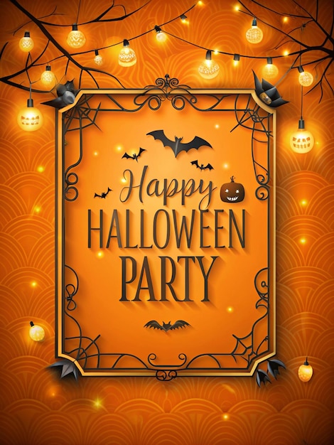 Photo party happy card celebration october illustration background holiday vector scary