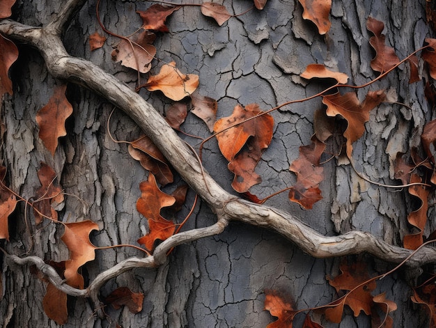 The Passage of Time Capturing the Intricate Details of a Tree's Evolution