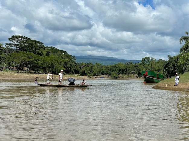 Passenger crossing by boat