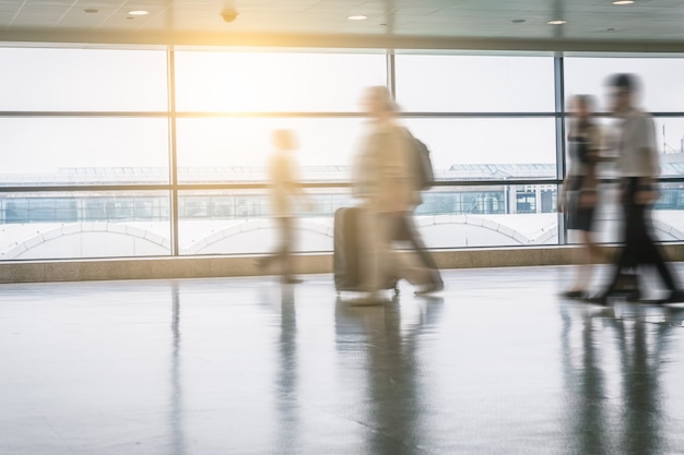 passenger in the shanghai pudong airport