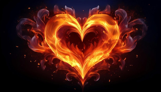 Photo passion and enthusiasm featuring symbols like hearts flames and vibrant colors symbolizing love energy and excitement ideal for topics related to motivation creativity and dedication