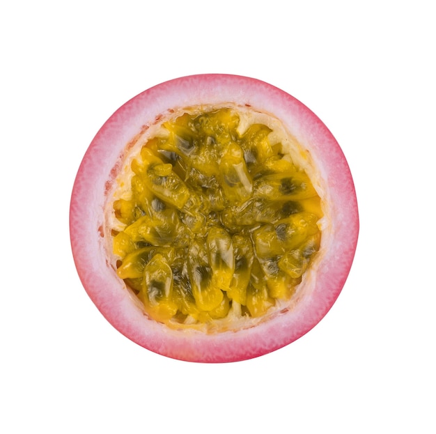 Passion fruit isolated on white background