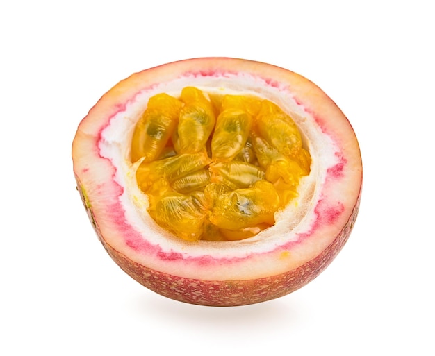 Passion fruit isolated on white background