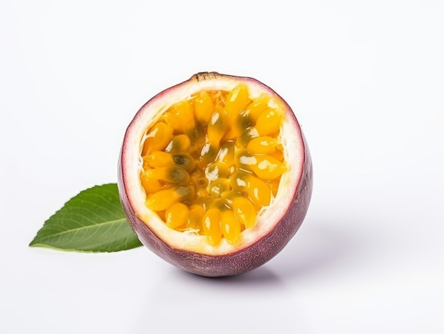 Passion fruit isolated on a white background