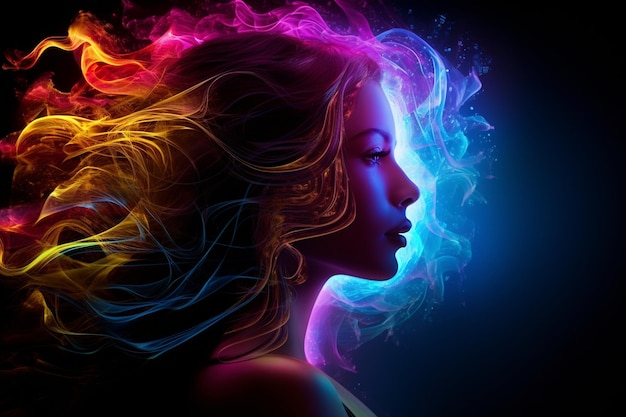 Passionate Dreams neon color photo