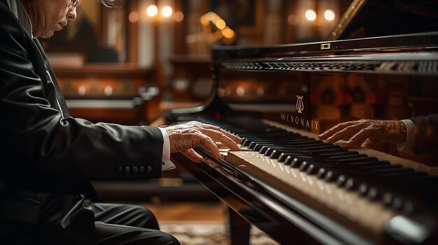 Passionate Piano Performance by Skilled Pianist