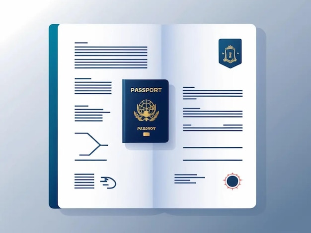 a passport is open to a page that says passport