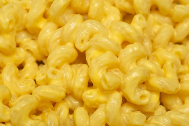 Pasta background. Mac and Cheese pasta close up background.