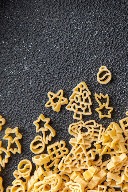 pasta christmas shape festive food snack meal food snack on the table copy space food background