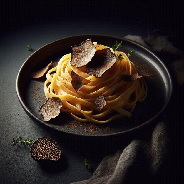 Pasta dish photography