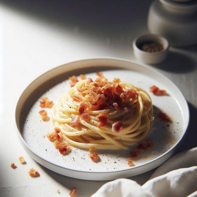 Pasta dish photography