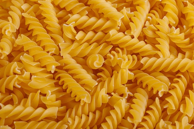 Pasta products in the form of a spiral texture