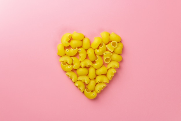 Pasta in shape of heart