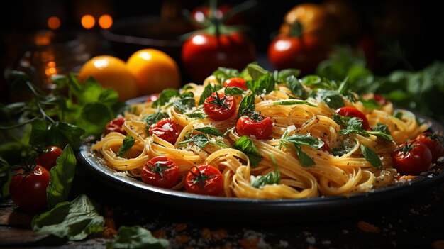 pasta and tomato sauce