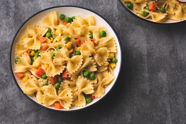 pasta with vegetable food