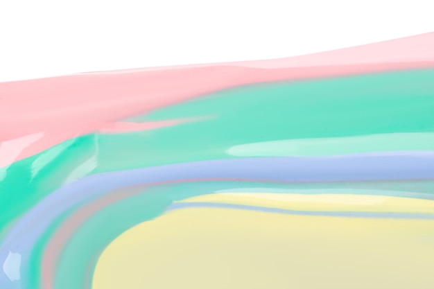 Pastel background Pastel colored strokes of pink yellow blue green On a white background