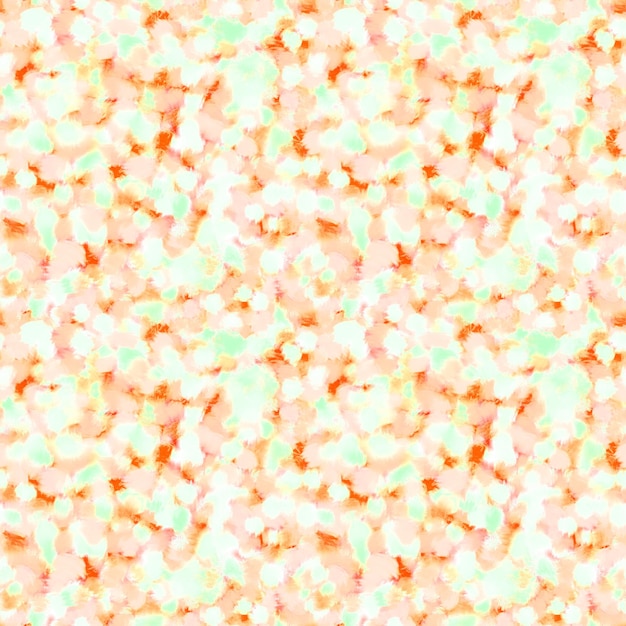 Pastel beige orange green abstract textured brush strokes seamless pattern Color spots repeat print