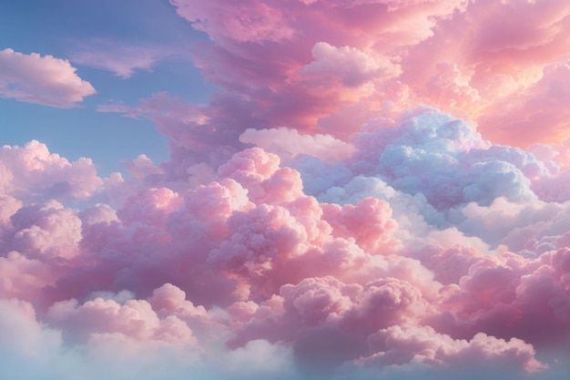 Pastel Clouds Background Pastel Cloud Background Dreamy Clouds Background Pastel Sky Background AI Generative