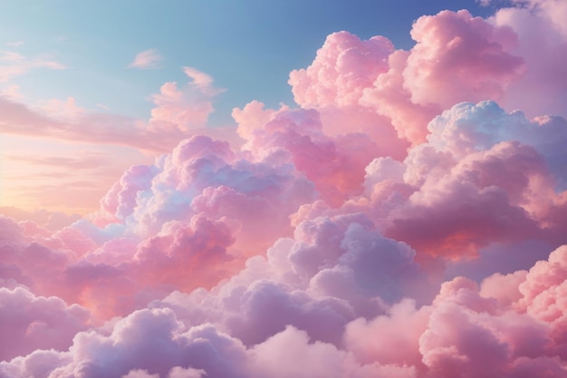 Pastel Clouds Background Pastel Cloud Background Dreamy Clouds Background Pastel Sky Background AI Generative