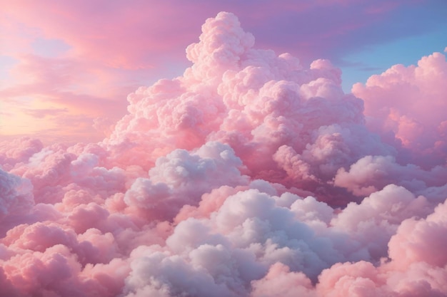 Pastel Clouds Background Pastel Cloud Background Dreamy Clouds Background Pastel Sky Background AI Generative