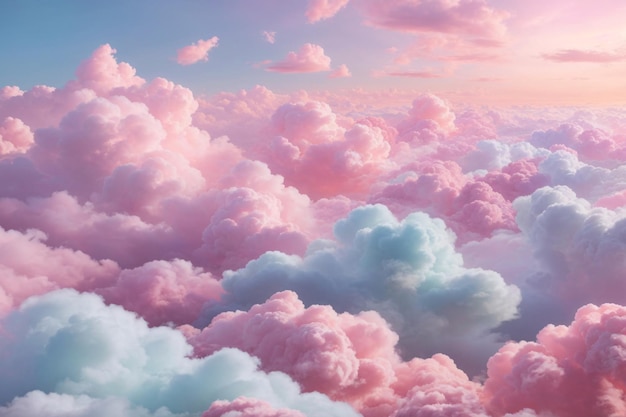 Pastel Clouds Background Pastel Cloud Background Dreamy Clouds Background Pastel Sky Background AI Generative