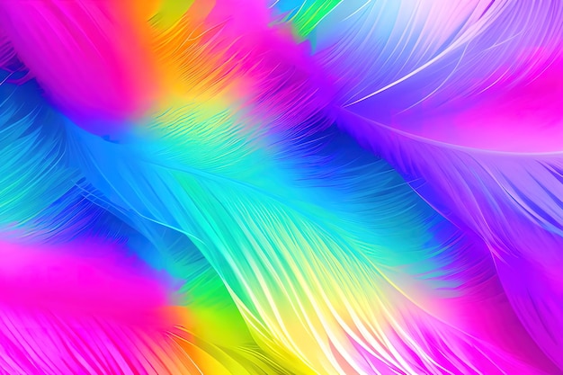 Pastel color feather abstract background