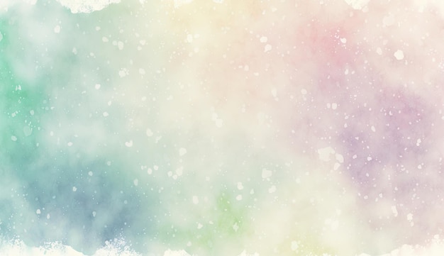 Pastel colored background with a rainbow and stars.