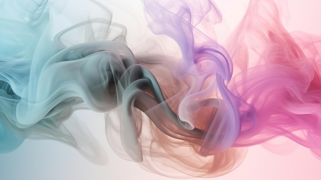 Pastel colored smoke background AI generated