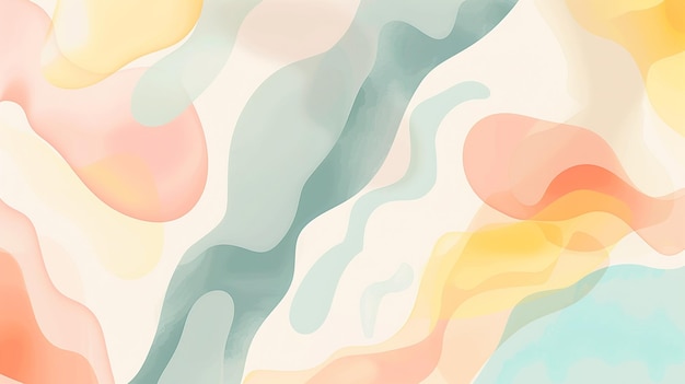 Photo pastel colors abstract shapes stock illustration