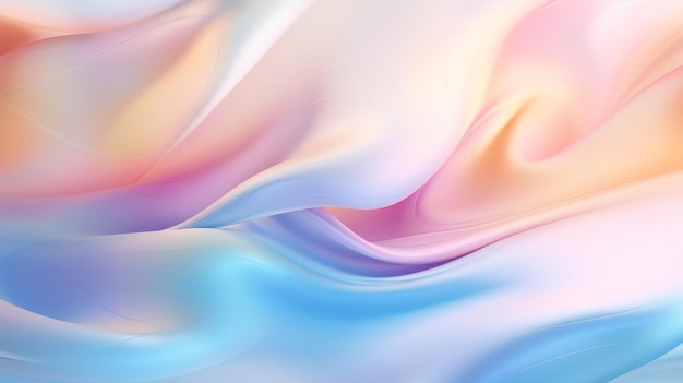 Pastel current background Divorces waves lines in pastel colors Banner for advertising AI generation