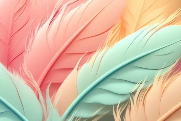 Photo pastel dreams ultimate abstract feather backgrounds in soft colors