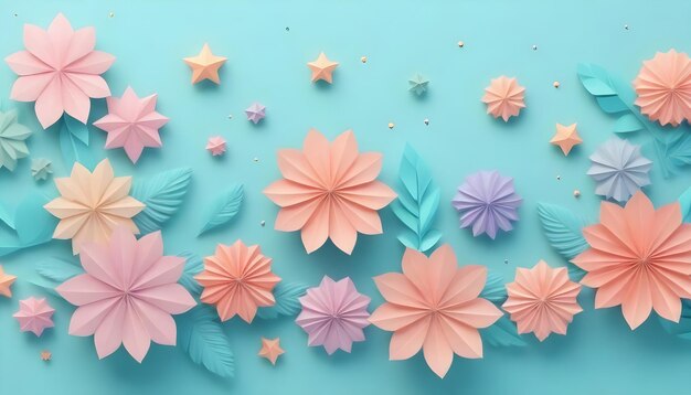 Pastel flower background