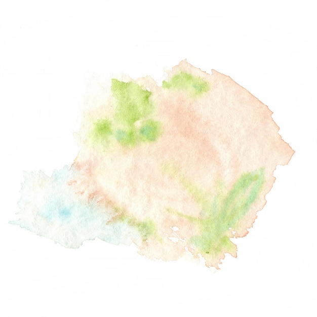 Pastel paint splash watercolor background for festive design