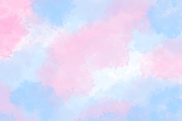 Pastel Pink Blue Watercolor Background