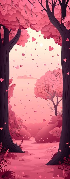 Pastel Pink Valentines Day Graphic Design