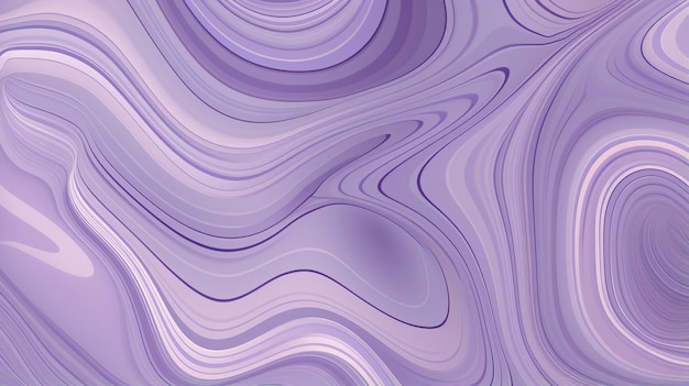 Pastel Purple Waves Circle Serene Background with Delicate Circular Motions