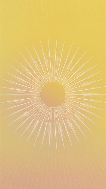 Photo pastel radiance abstract ray light background in pastel yellow gradient