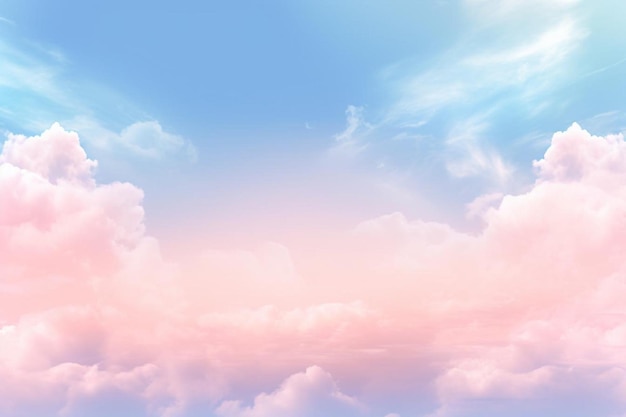 Pastel Sky background and copy space