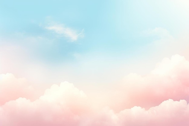 pastel sky background and copy space