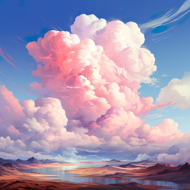 Pastel Sky and Clouds Backgrounds