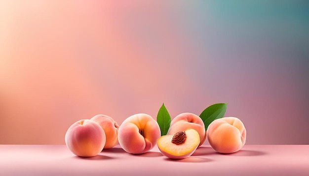 Pastel soft peach gradient blur background